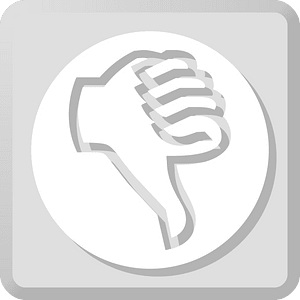 QS icon white dislike