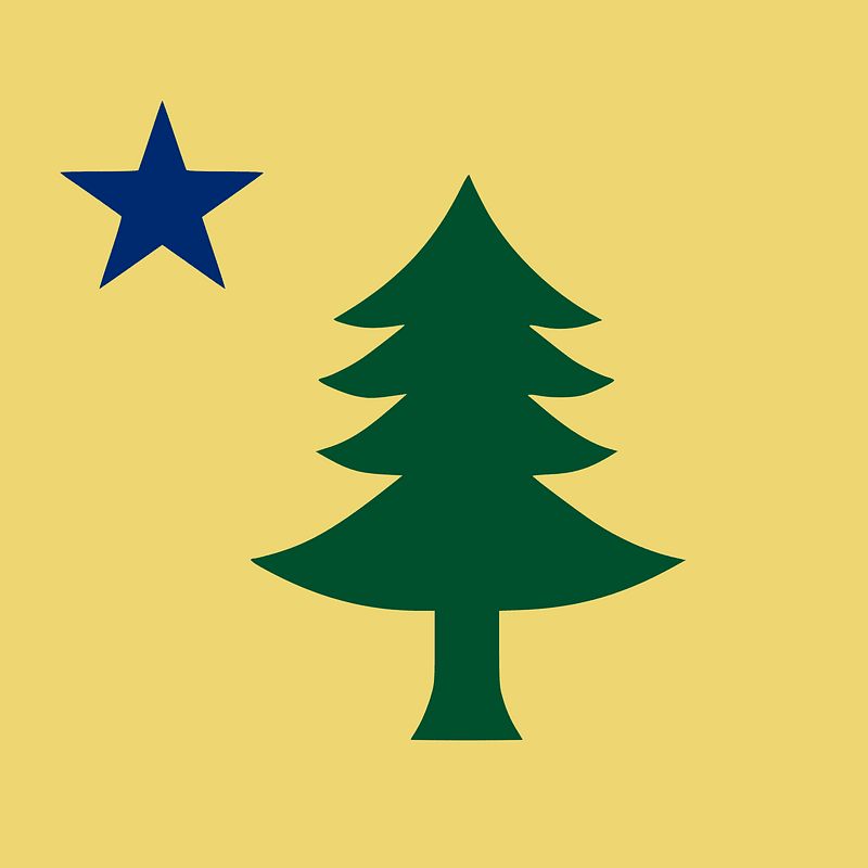 Maine 1901 Flag Emblem