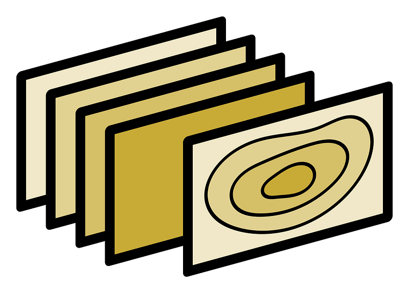 Focus stacking pictogram