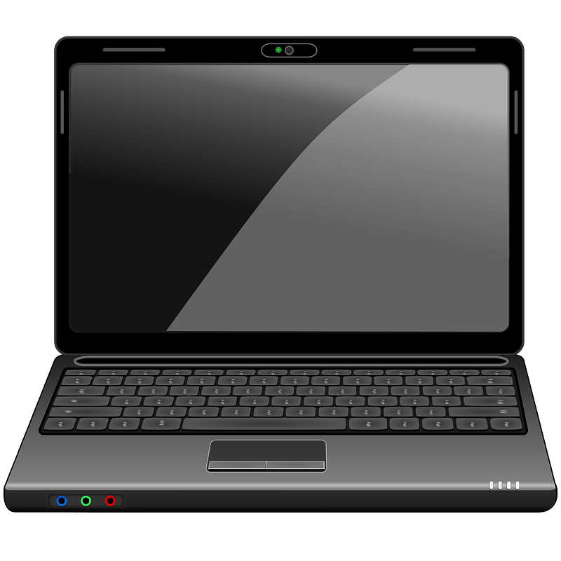 Black laptop