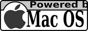 Webpage icon-powered by mac os x