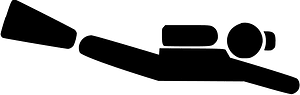 Diver icon black