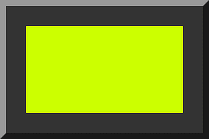 600px HEX-CCFF00 bordered HEX-333333