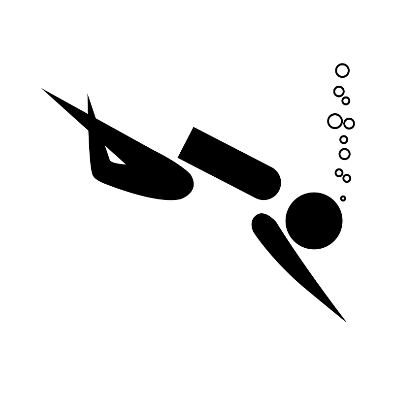 Scuba diving pictogram