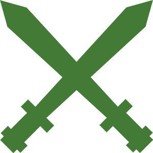 Battle icon gladii green
