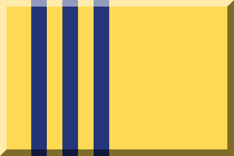 600px HEX-FFD954 background HEX-25357A three vertical stripes