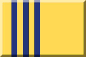 600px HEX-FFD954 background HEX-25357A three vertical stripes