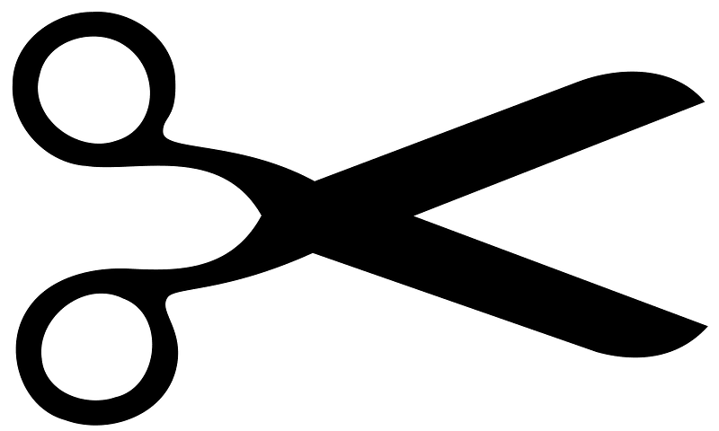 Scissors icon black