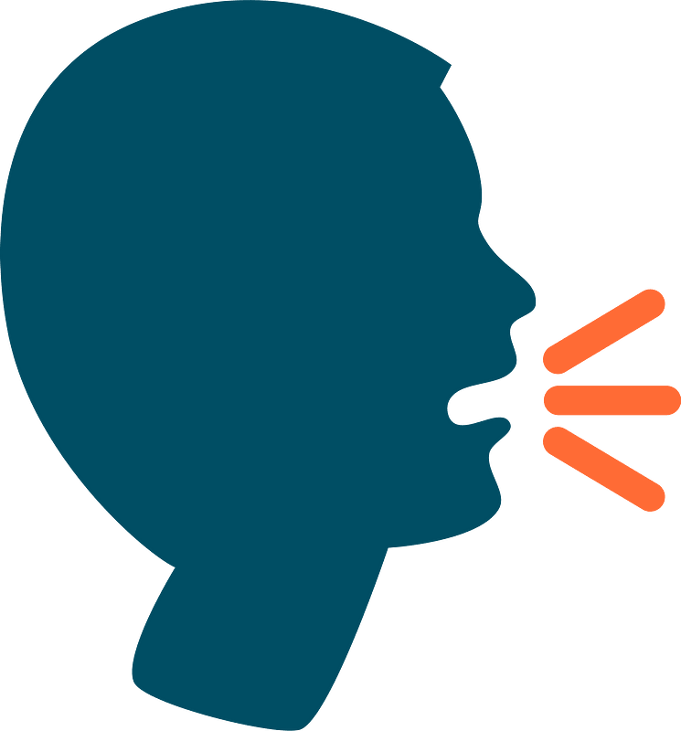 Speaking head in silhoutte emoji