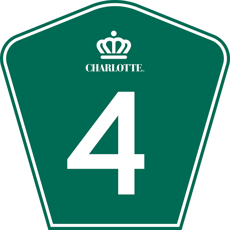 Charlotte Route 4 shield