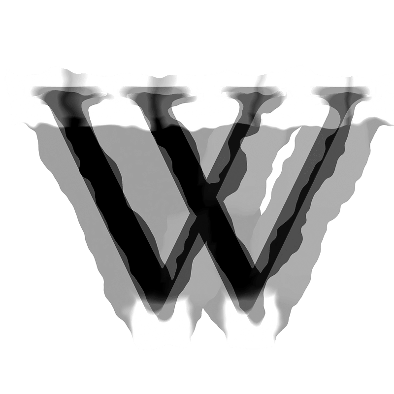 Wikipedia's W (Linux Libertine) blurred