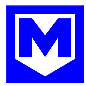 BKV metro logo in the 90s blue