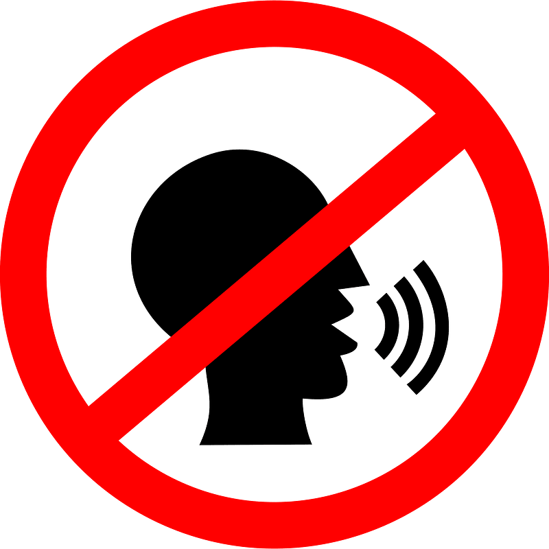 No talking