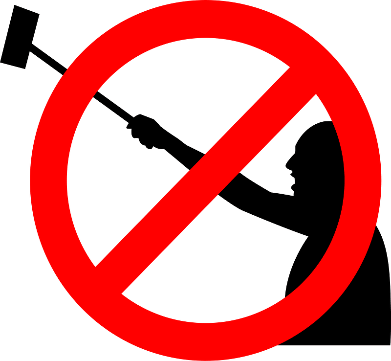 No selfie stick