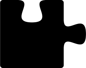 Corner fragment of puzzle