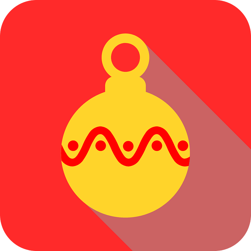 Red christmas tree decoration