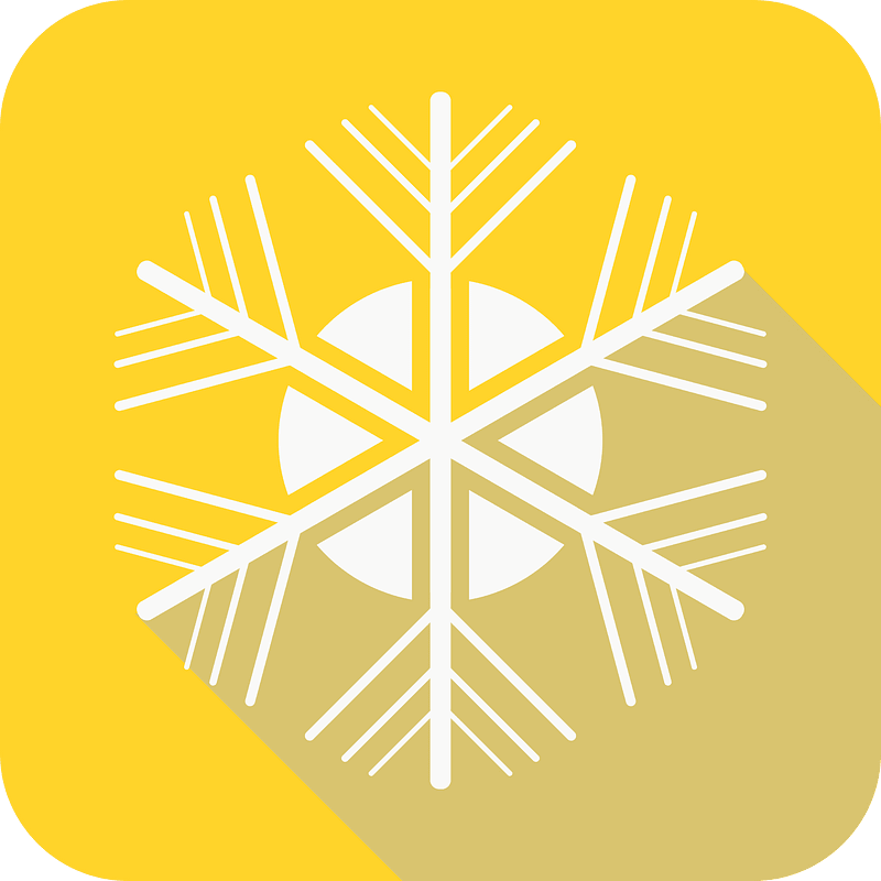 Yellow snowflake