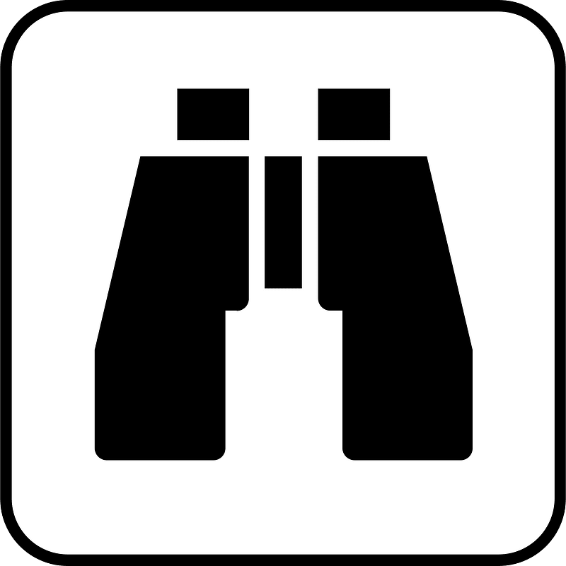 Wildlife viewing binoculars