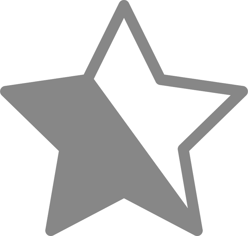 Half grey star