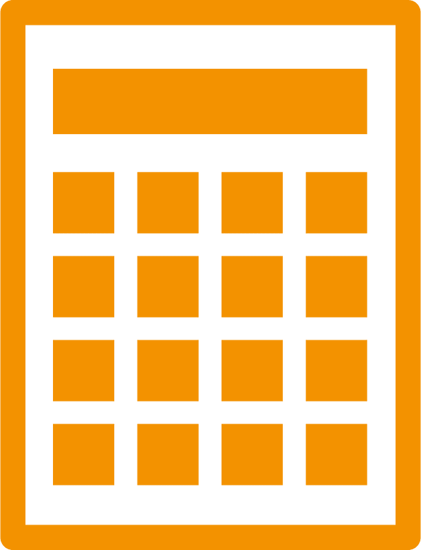 Whita and orange calculator
