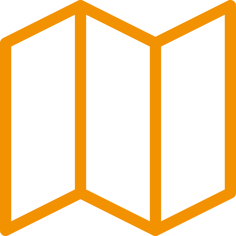 White and orange booklet