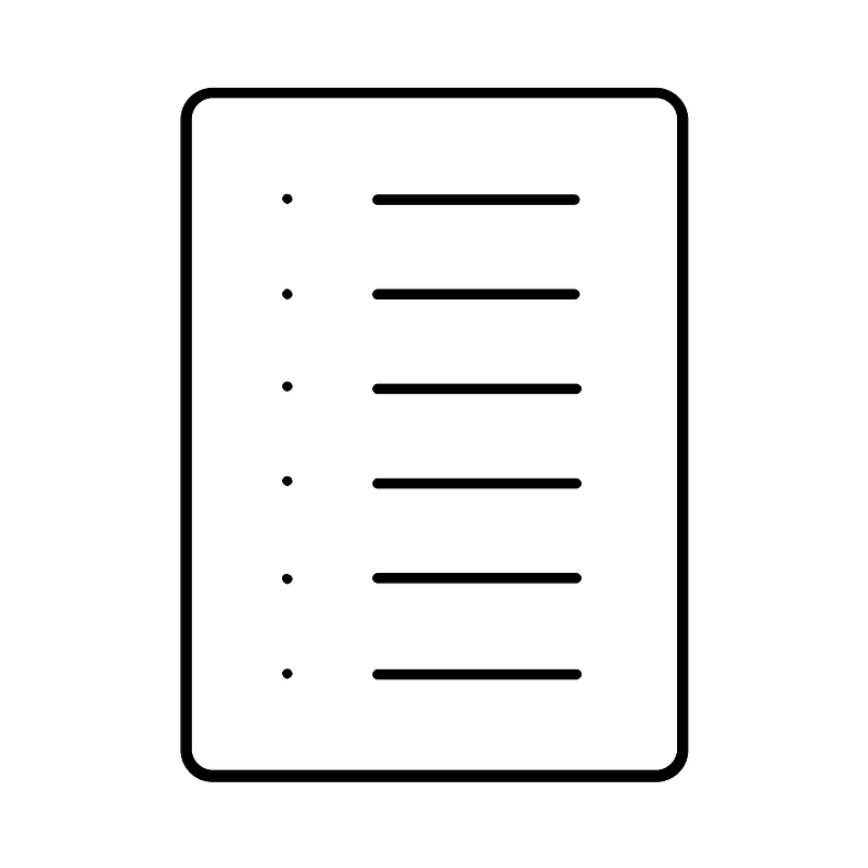 List (89396) - The Noun Project