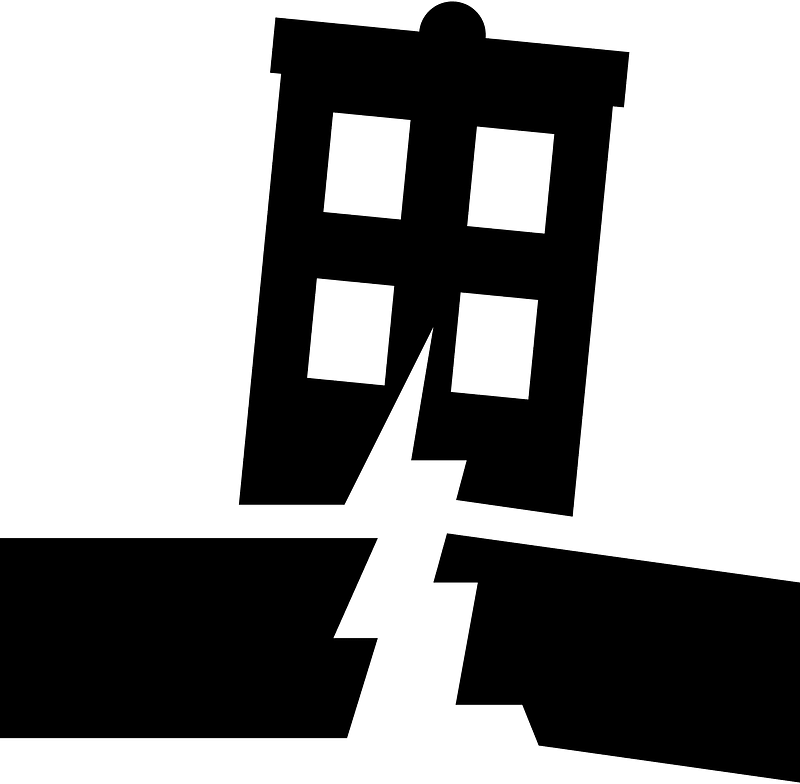 Earthquake House Icons