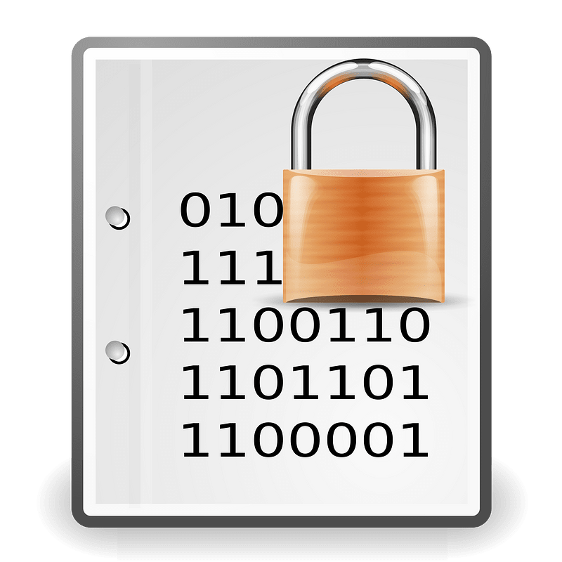 Encrypted Document Orange