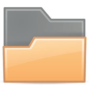 Rodentia Icons Folder Drag Accept Orange