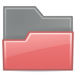 Rodentia Icons Folder Drag Accept Red