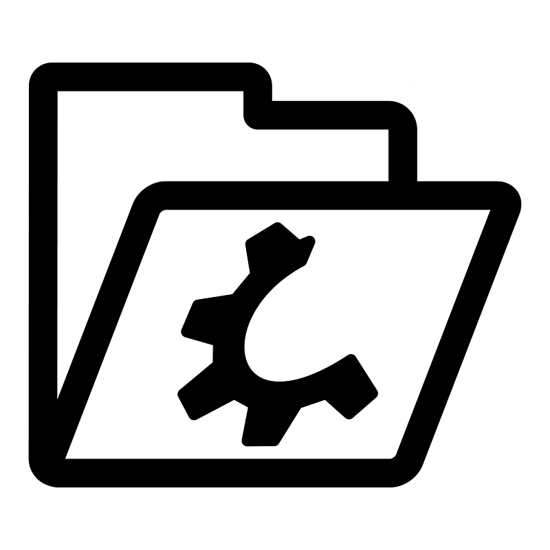 Folder Cyan Open