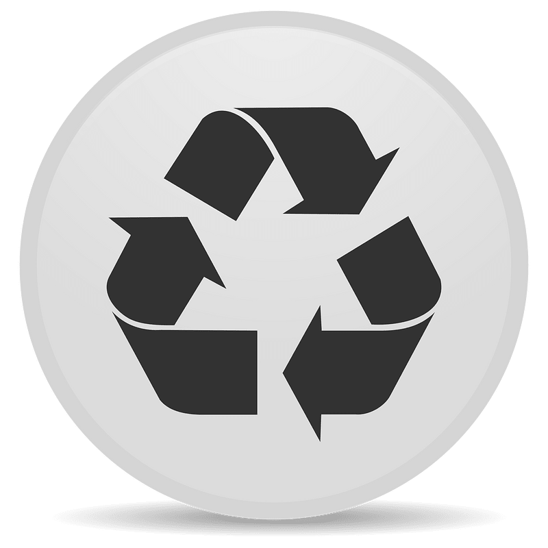 Matt Icons Emblem Recycle