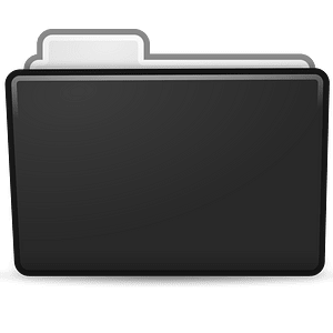 Matt Icons Folder Black