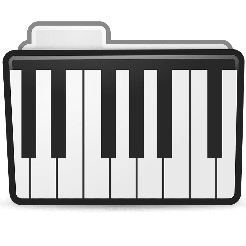 Matt Icons Folder Piano