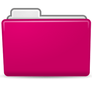 Matt Icons Folder Pink