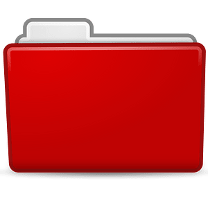 Matt Icons Folder Red