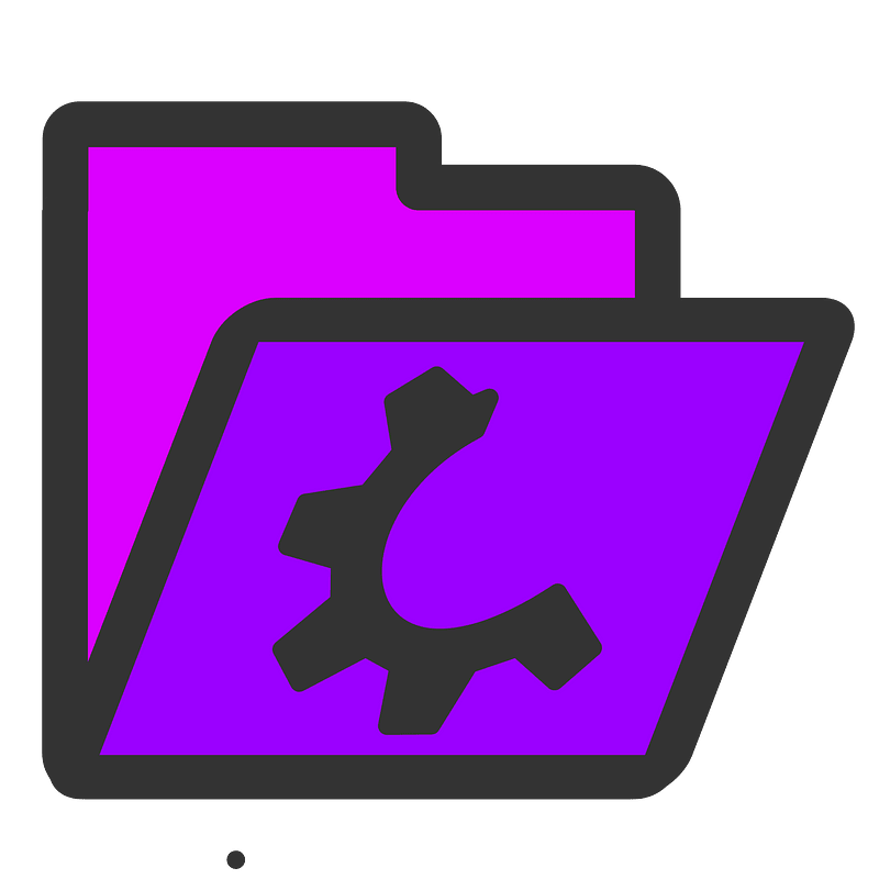 Folder Violet Open