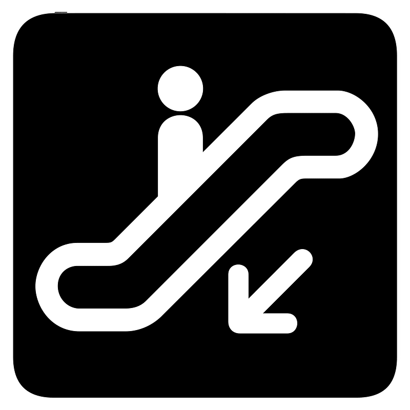Aiga Escalator down Bg