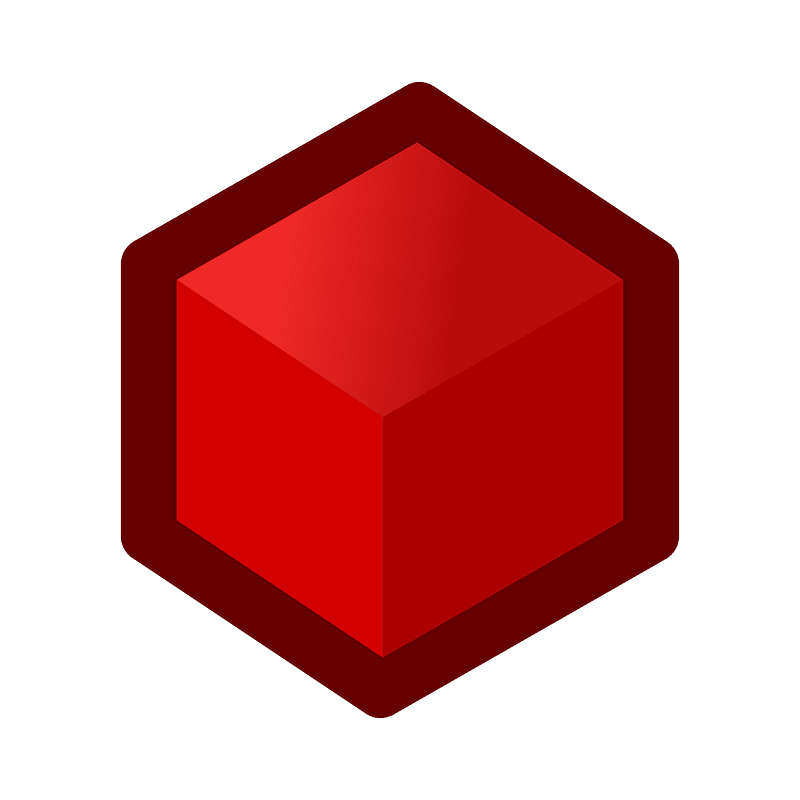 Icon Cube Red