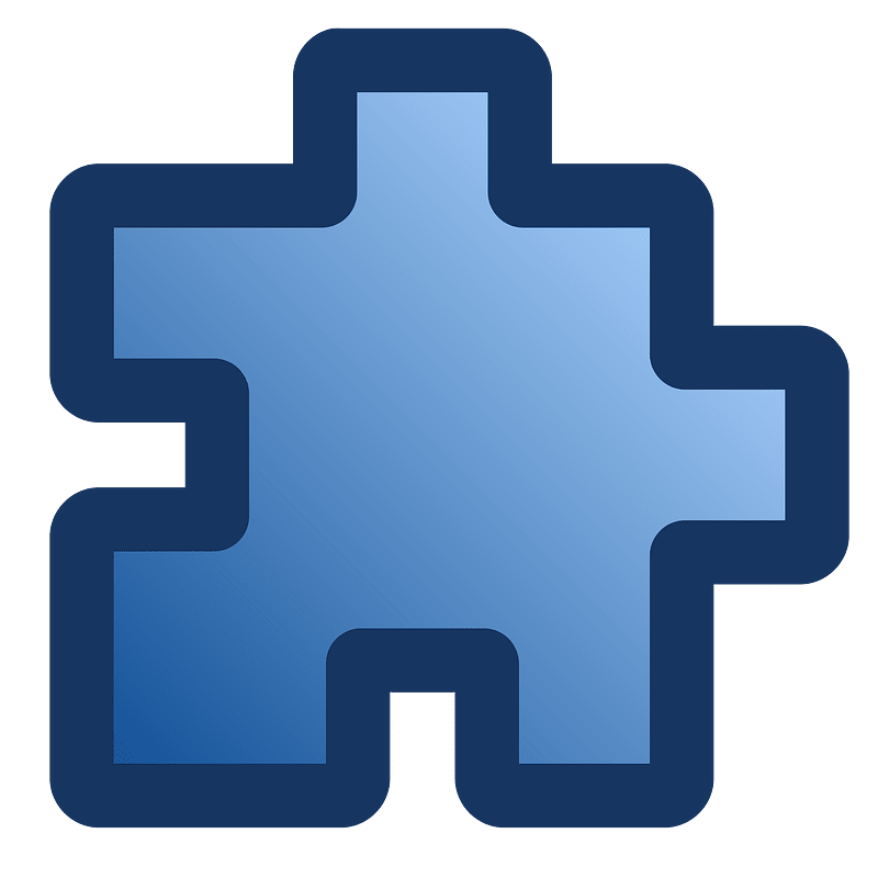 Icon Puzzle Blue