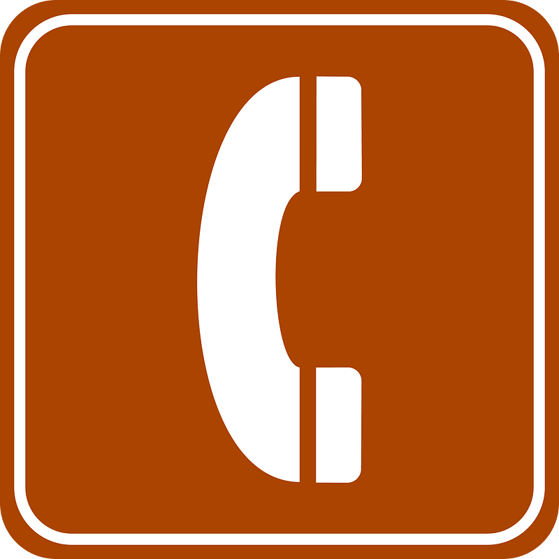 Emergency phone road sign