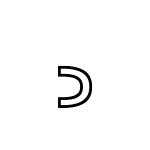Anatolian Hieroglyph A410 Begin Logogram Mark