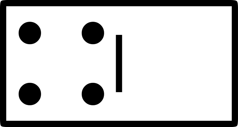 Domino Tile Horizontal 04 00