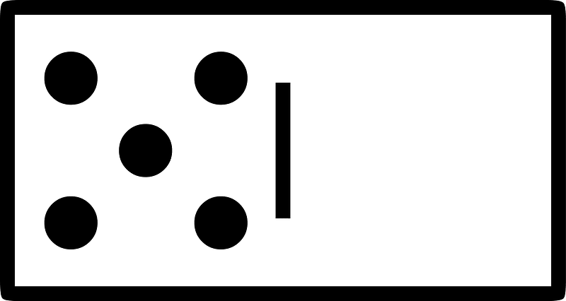 Domino Tile Horizontal 05 00