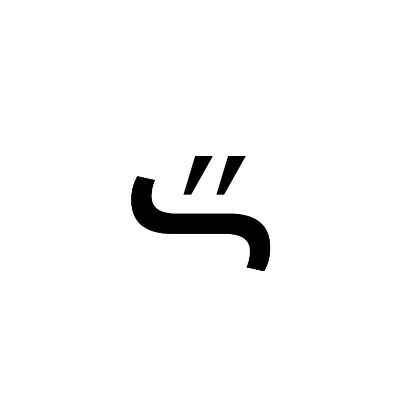 Greek One Half Sign Alternate Form