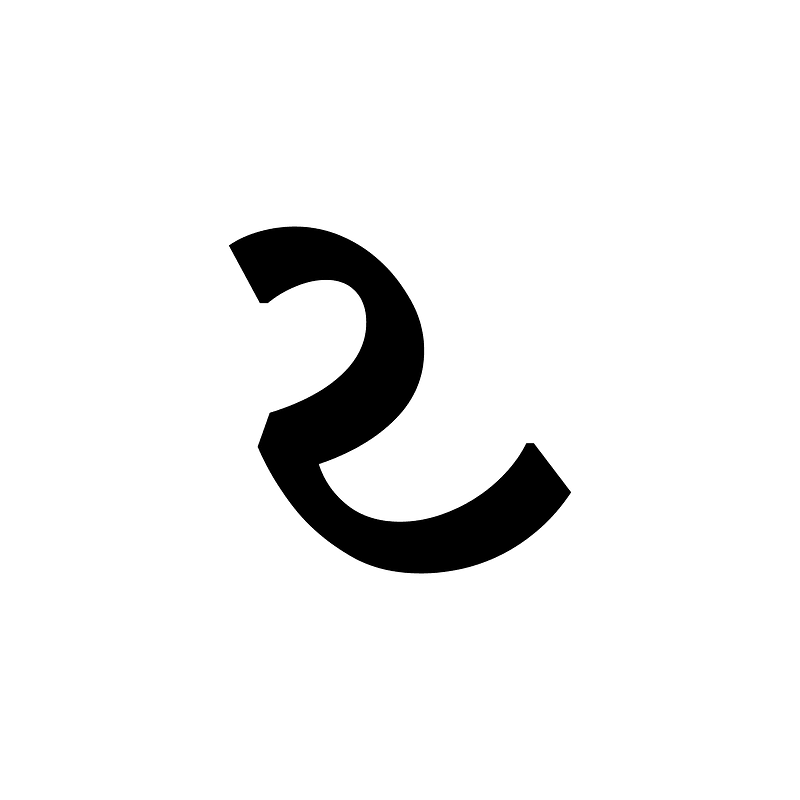 Gujarati Letter Ya Half Form