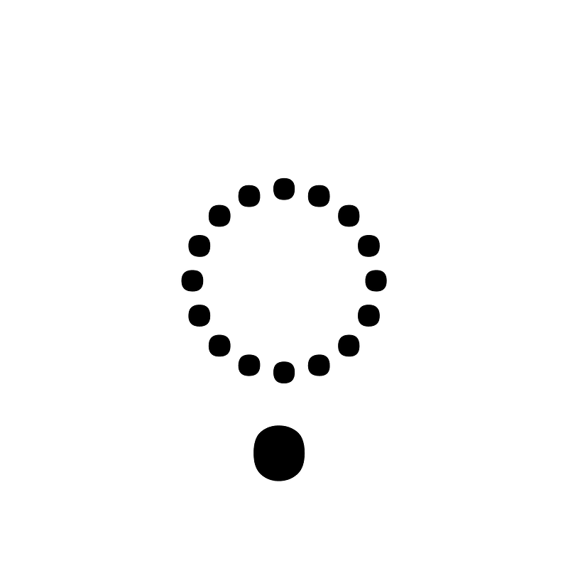 Kharoshthi Sign Dot Below
