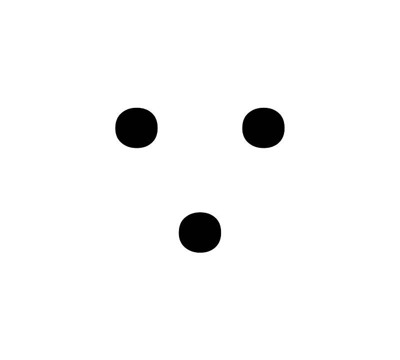 Large Two Dots Over One Dot Punctuation