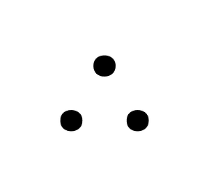 Large One Dot Over Two Dots Punctuation
