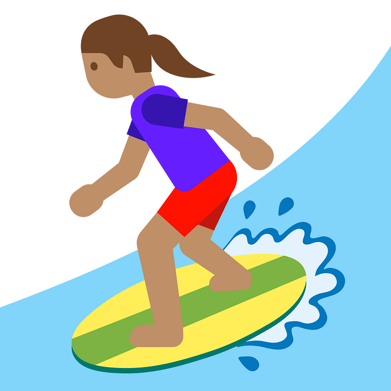 Emoji U1f3c4 1F3fd 200D 2640